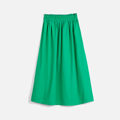 Women's Cotton Evasé Skirt - Emerald