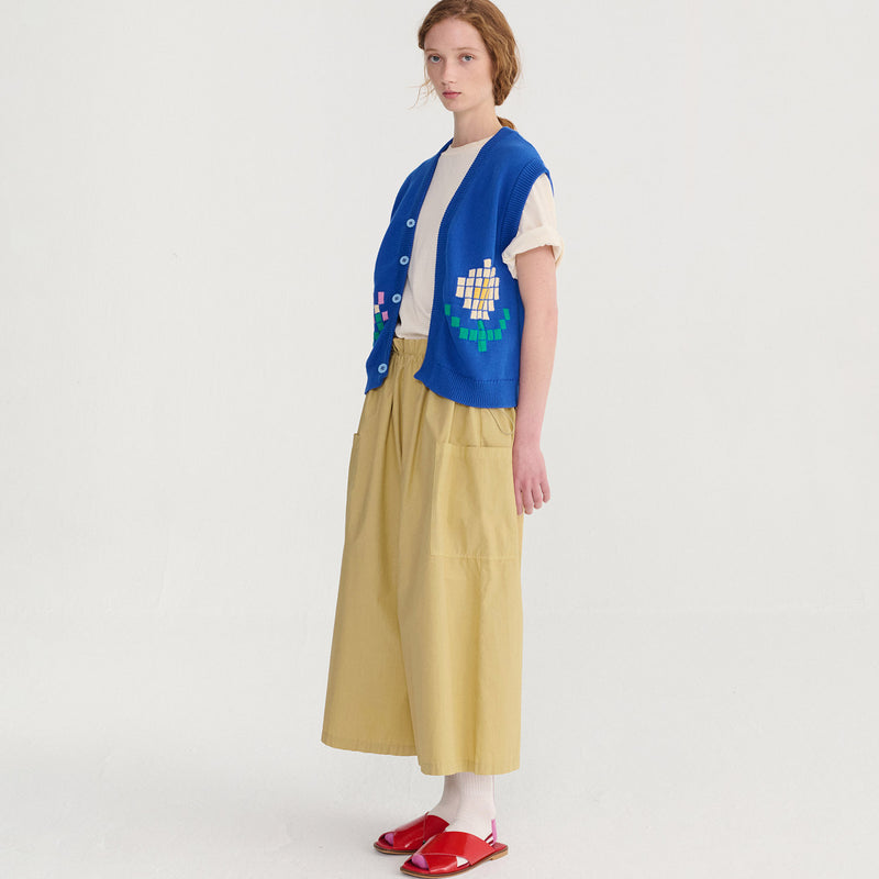 Women's Cotton Poplin Paper Touch Culottes - Warm Sand