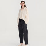 Women's Cotton Voile Square Collar Blouse - Fantasy Ecru