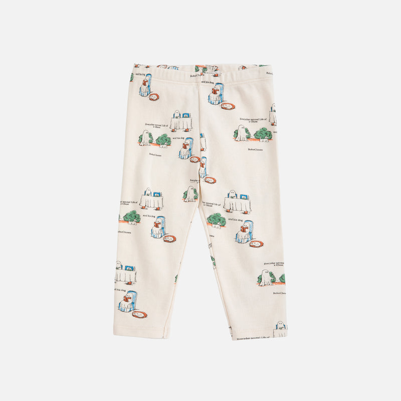 Baby Cotton Everyday Ghosts Leggings - Off White
