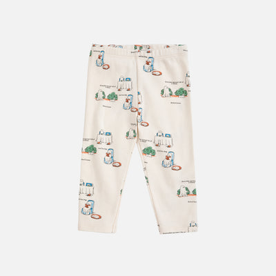 Baby Cotton Everyday Ghosts Leggings - Off White