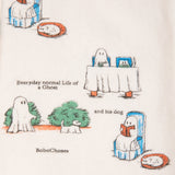 Baby Cotton Everyday Ghosts Leggings - Off White