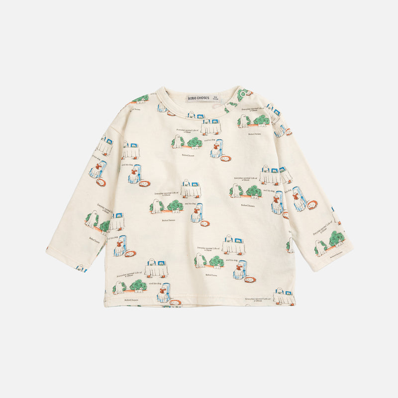 Baby Cotton Everyday Ghosts T-shirt - Off White