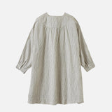 Kids Handloomed Cotton Yew Dress - Black Micro Check