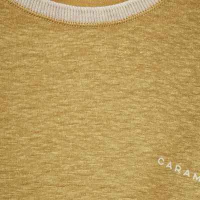 Kids Linen Knit Bude Top - Ochre