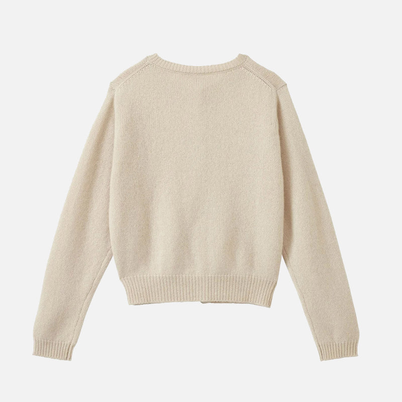 Kids Cashmere Rosa Cardigan - Ecru