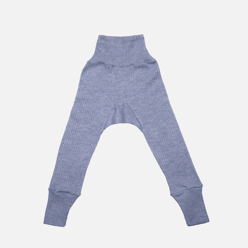 Baby Merino Wool/Cotton/Silk Pants - Marine