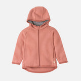 Baby & Kids Boiled Merino Wool Zip Jacket - Soft Pink
