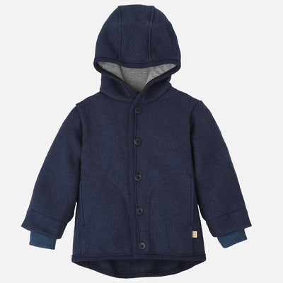 Baby & Kids Boiled Merino Wool Jacket - Indigo