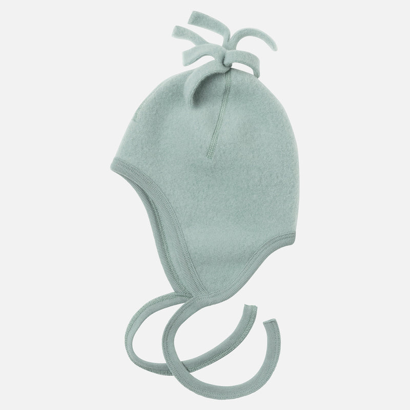 Baby Merino Wool Fleece Hat - Mountain Blue