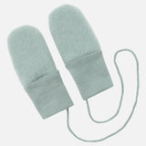 Baby Merino Wool Fleece Mittens - Mountain Blue