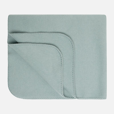 Merino Wool Fleece Swaddle / Baby Blanket - Mountain Blue