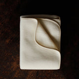 Merino Wool Fleece Swaddle / Baby Blanket - Natural