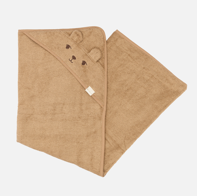 Cotton Bear Towel - Tobacco Brown