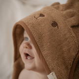 Cotton Bear Towel - Tobacco Brown