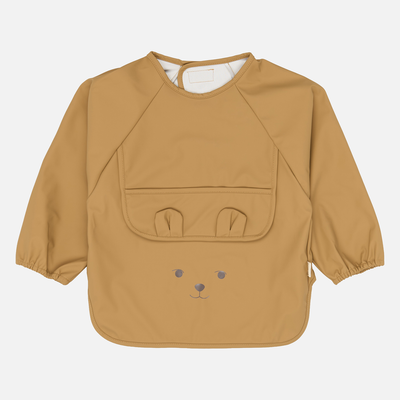 Long Sleeved Bear Bib - Wood Thrush - Set of 2