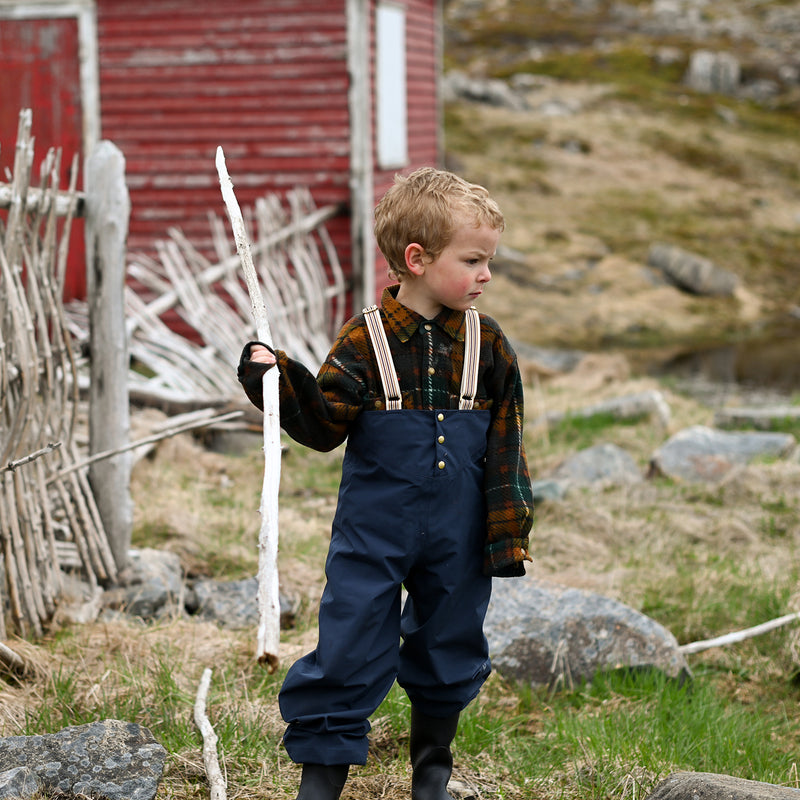 Kids Waterproof Rainpants - Inkberry