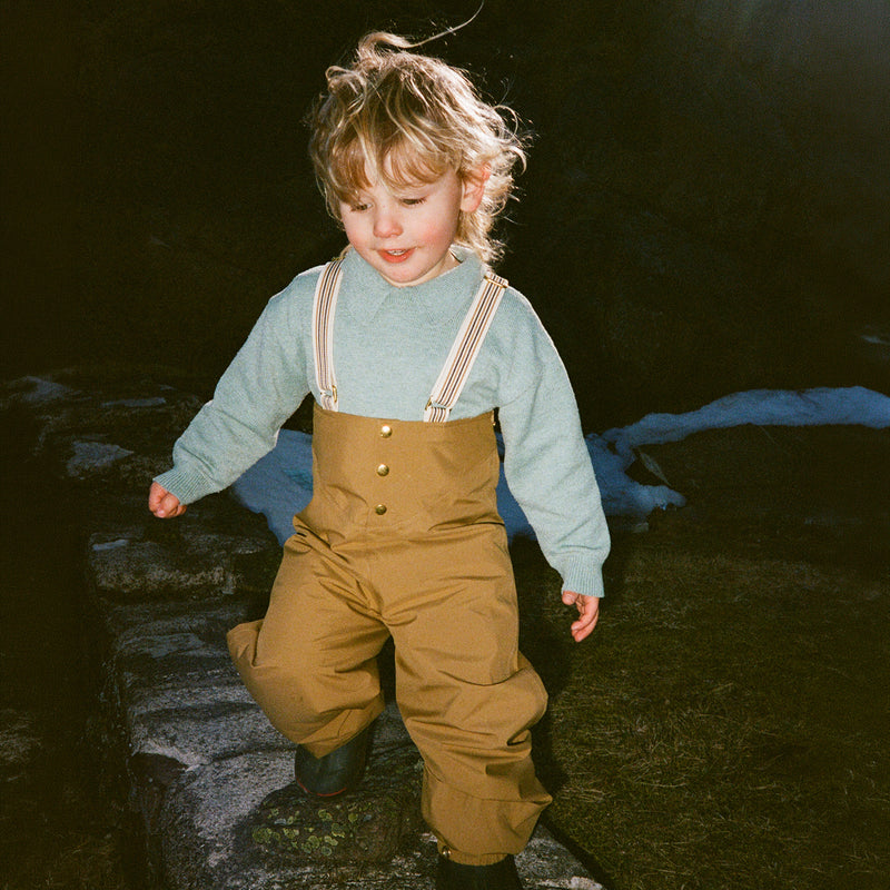 Kids Waterproof Rainpants - Ochre