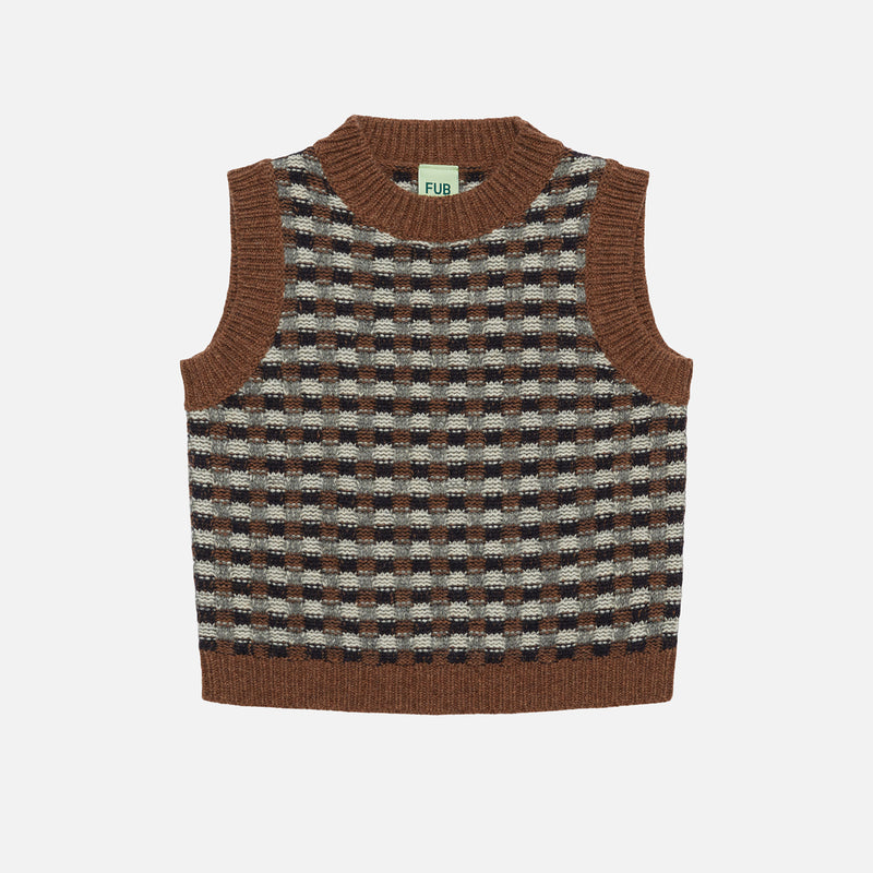 Kids Lambswool Vest - Hazel Melange