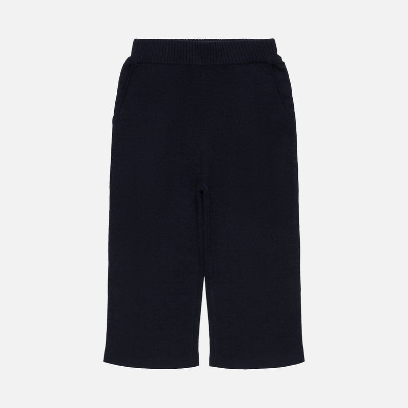 Kids Merino Wool Felted Pants - Dark Navy
