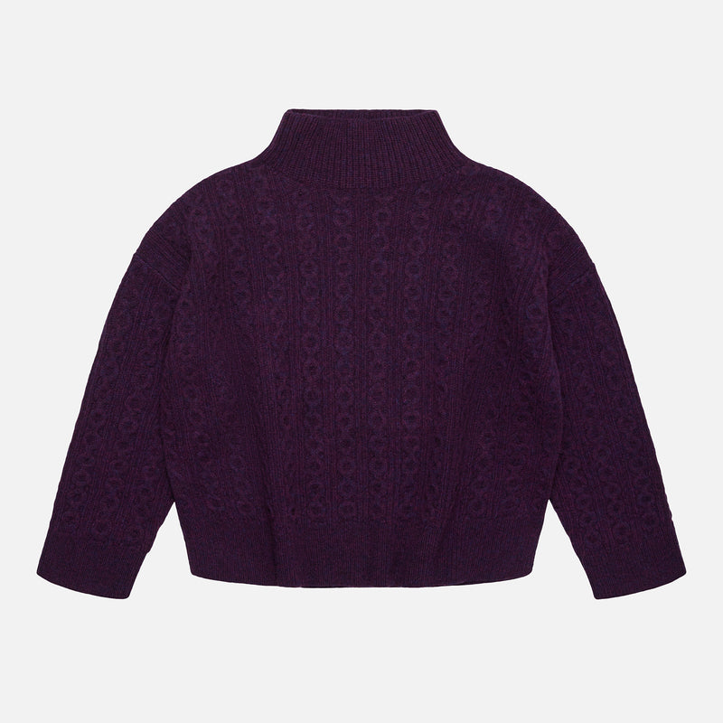 Women's Lambswool Sweater - Violet