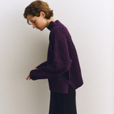 Women's Lambswool Sweater - Violet