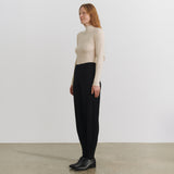 Women's Merino Wool Knitted Pants - Black