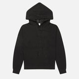 Women's Fine Wool Pointelle Berta Hoodie - Black