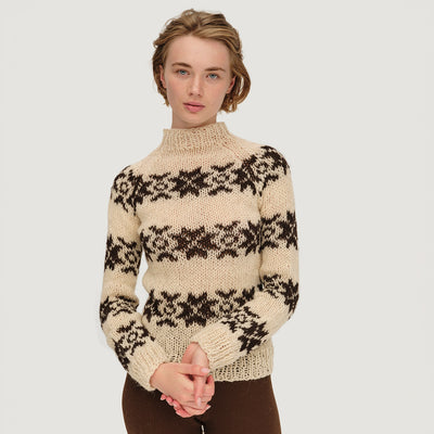 Women's Undyed Faroese Wool Vón Sweater - Off White