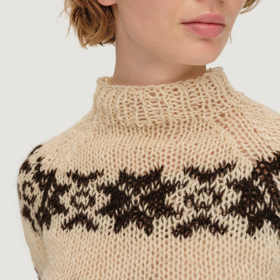 Women's Undyed Faroese Wool Vón Sweater - Off White