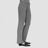Women's Fine Wool Bella Raw Edge Pants - Black