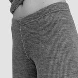 Women's Fine Wool Bella Raw Edge Pants - Black