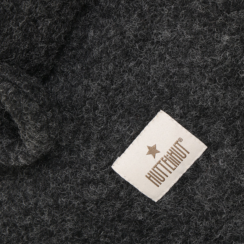 Baby & Kids Wool Felt Bear Balaclava - Dark Grey Melange