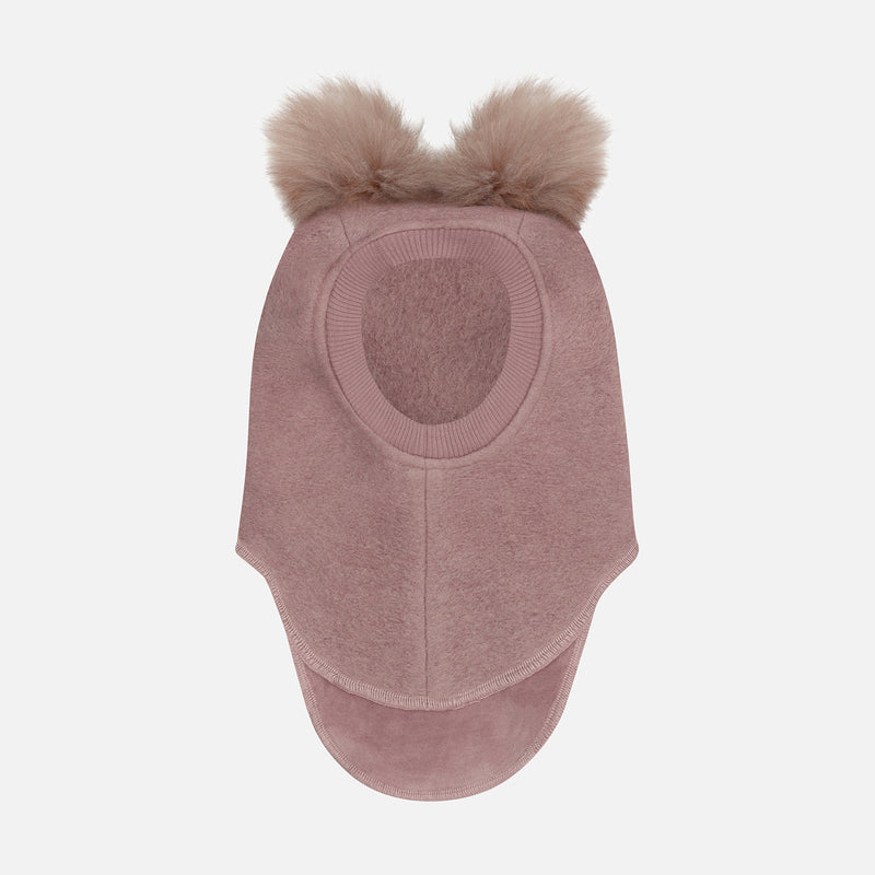 Baby & Kids Wool Felt Pom Pom Balaclava - Deauville Mauve