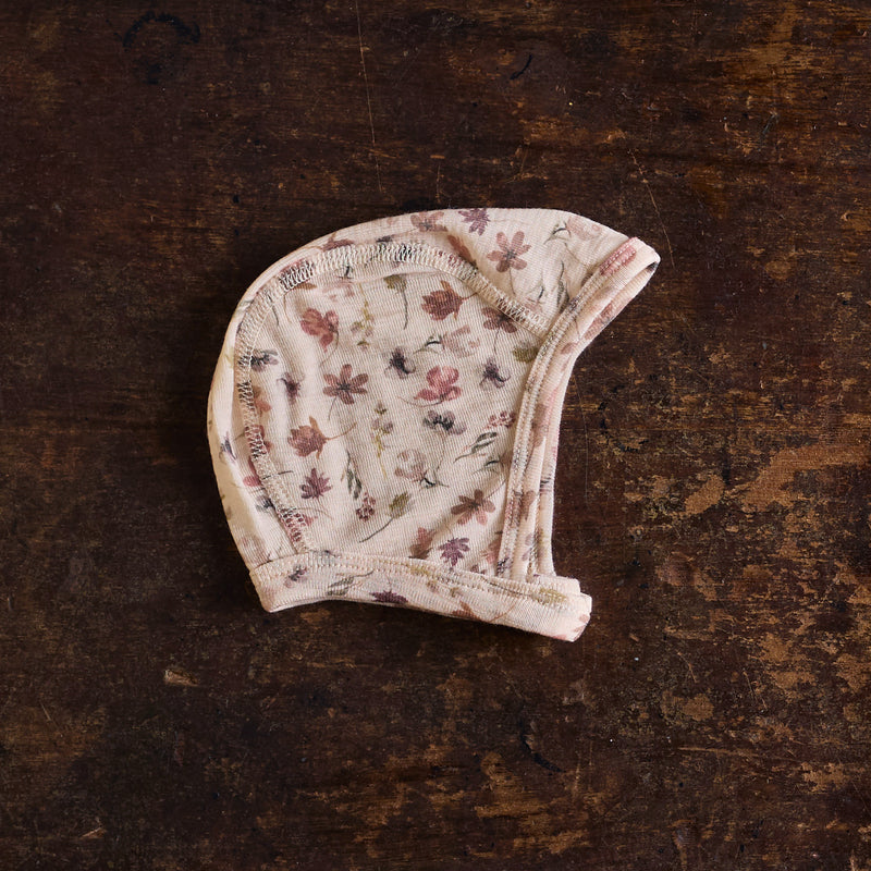 Baby Merino Wool Bonnet - Autumn Leaves