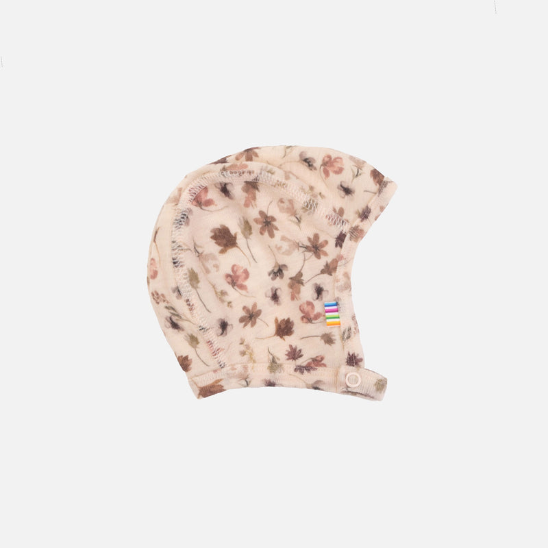 Baby Merino Wool Bonnet - Autumn Leaves