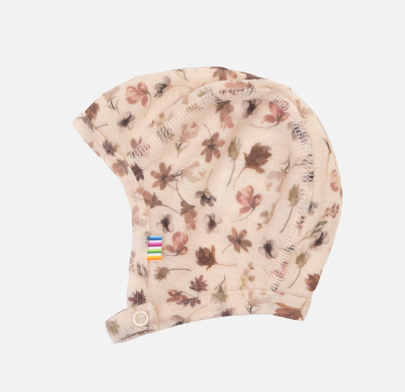 Baby Merino Wool Bonnet - Autumn Leaves