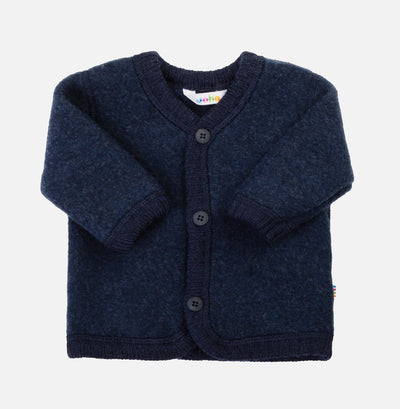 Baby & Kids Merino Wool Fleece Jacket - Navy