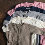 Baby & Kids Merino Wool Rib Pyjamas - Natural