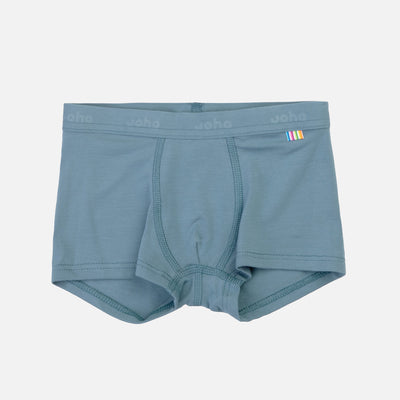 Kids Organic Bamboo Boxer Shorts - Dove Blue