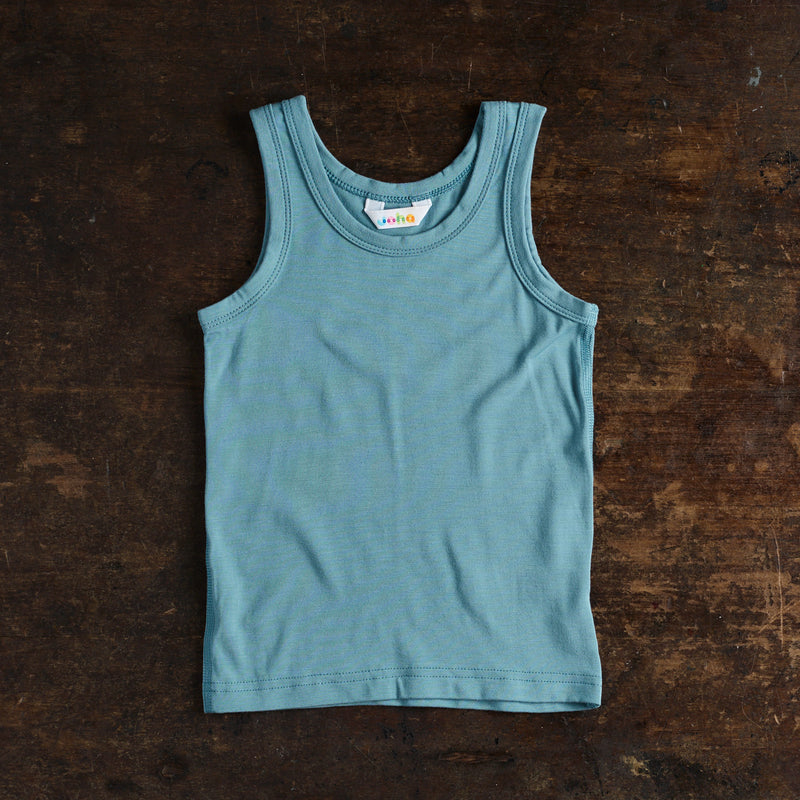 Kids Bamboo Undershirt - Dove Blue