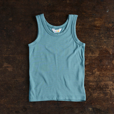 Kids Bamboo Undershirt - Dove Blue