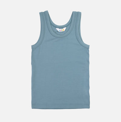 Kids Organic Bamboo Undershirt - Dove Blue