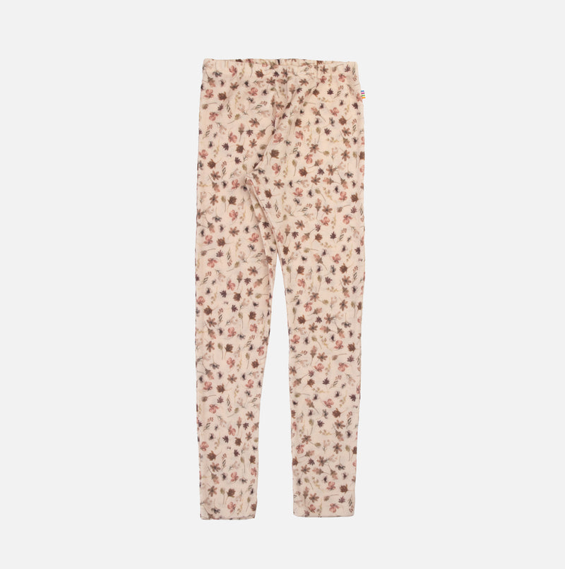 Kids Merino Wool Leggings - Autumn Leaves