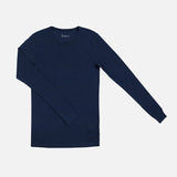 Men's Merino Wool Long Sleeve Top - Navy