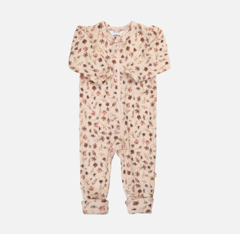 Baby & Kids Merino Wool Romper - Autumn Leaves