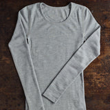Women's Merino Wool Long Sleeve Top - Cloud