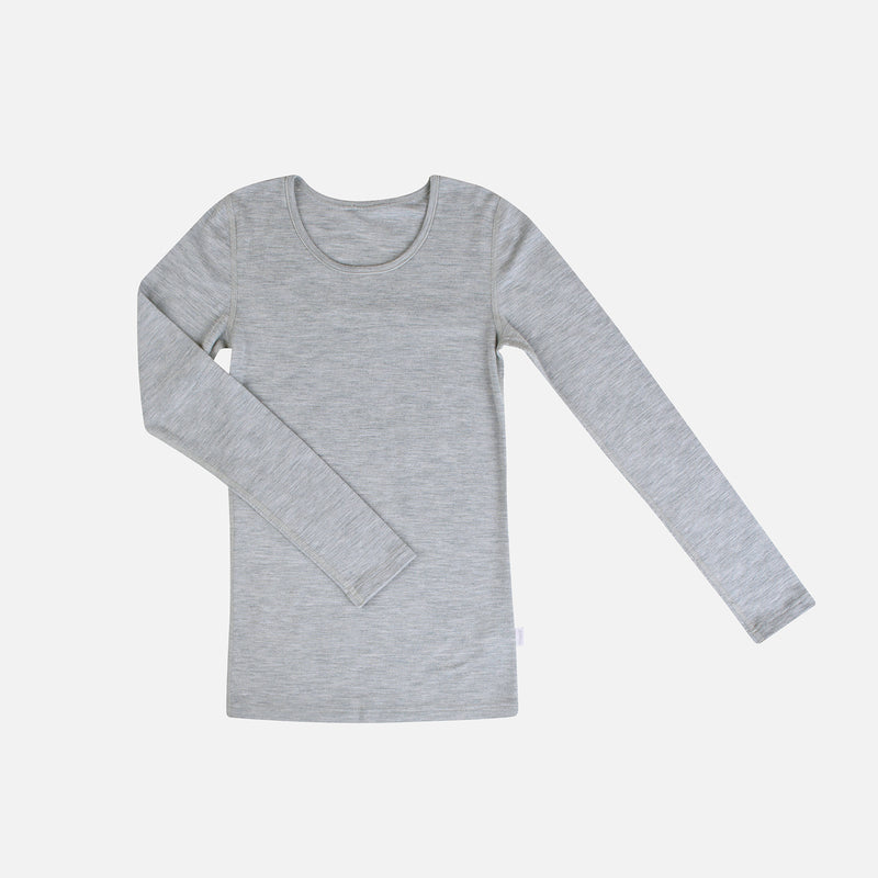 Women's Merino Wool Long Sleeve Top - Cloud