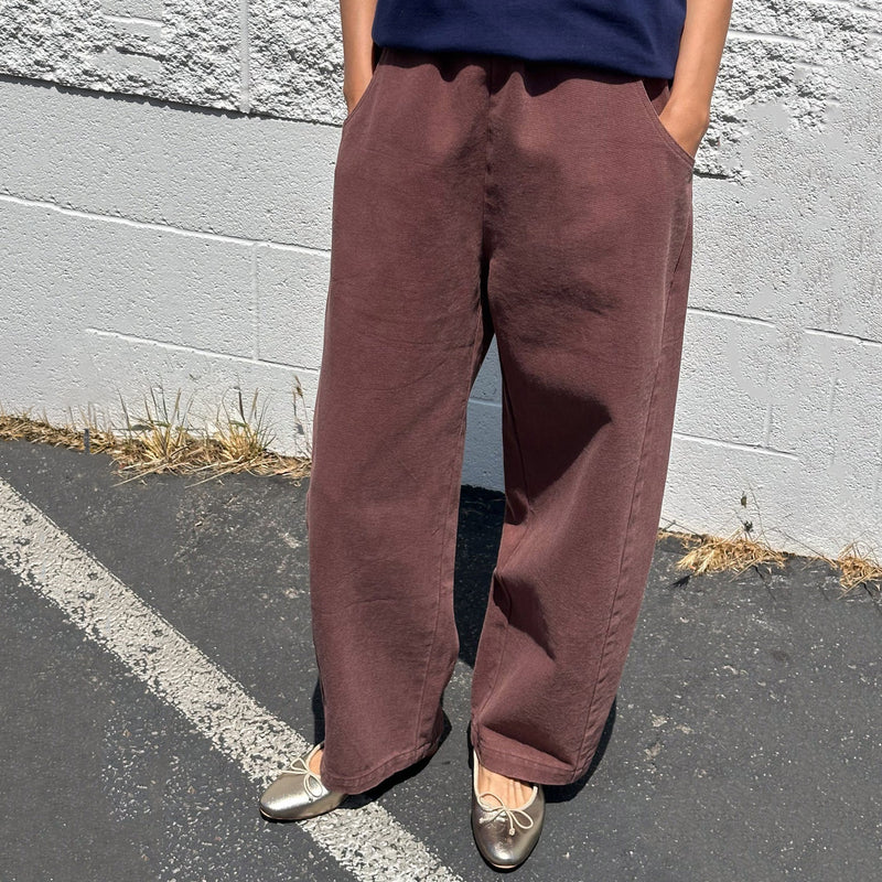 Women's Cotton Arc Pants - Chocolate