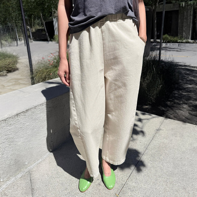 Women's Cotton Arc Pants - Naturel